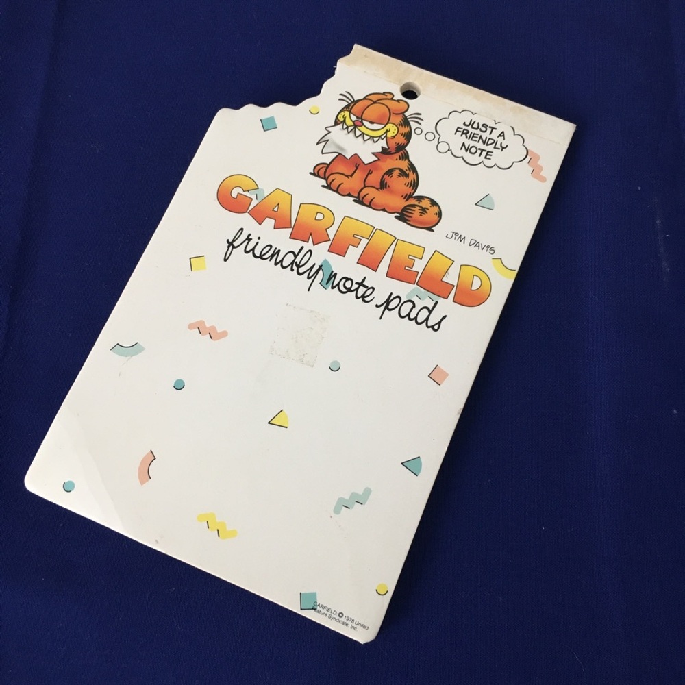 Novelty Garfield Notepd